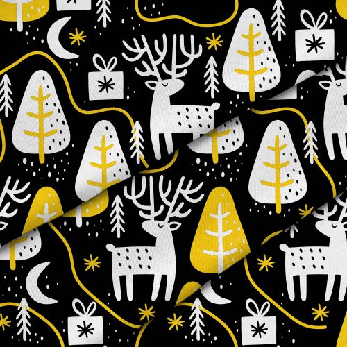 Deers and Christmas Trees