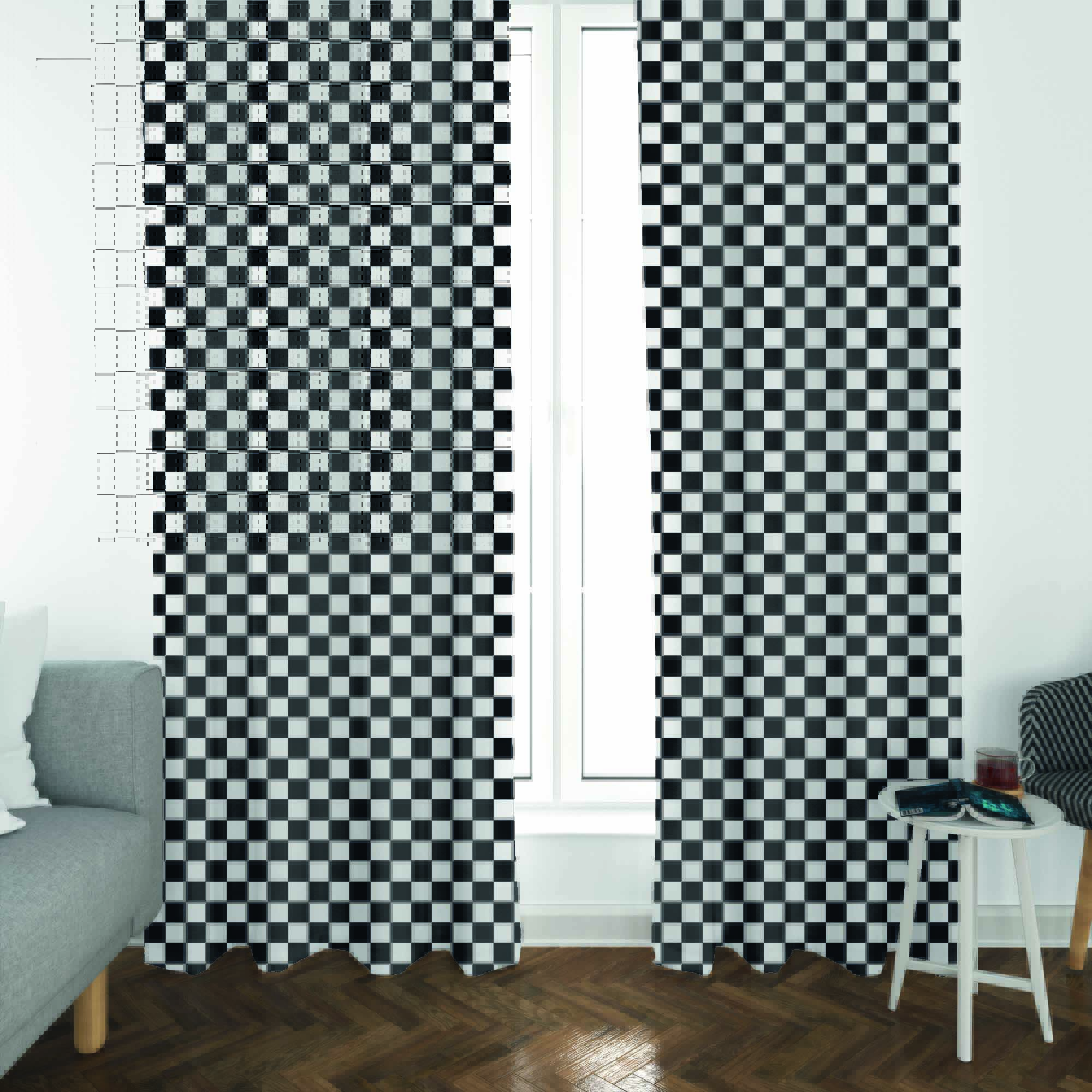 checkered-black-and-white