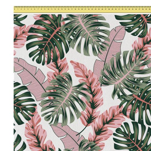 tropical-pink-and-green-leaves