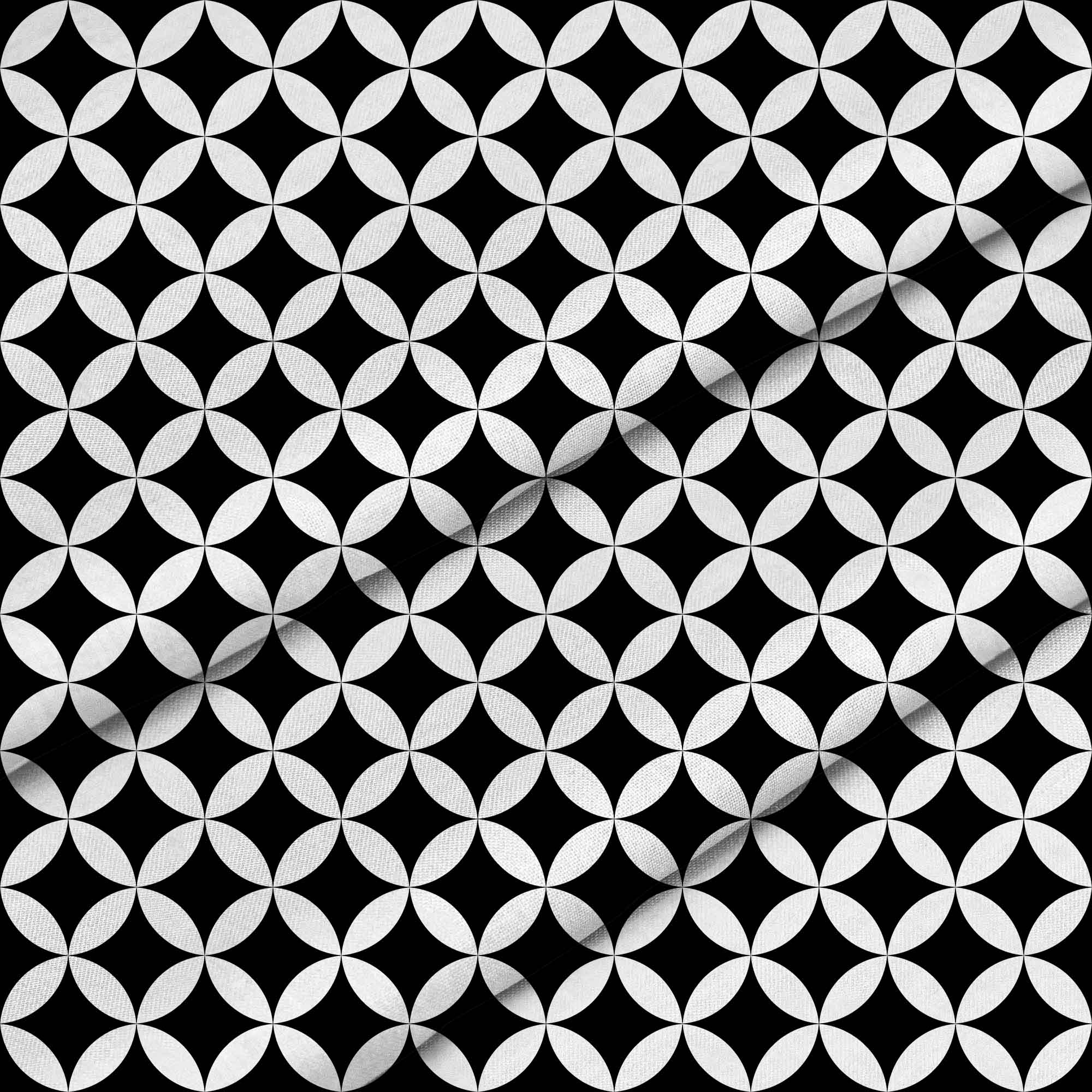 Black Geometric Rhombus